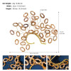 E-6544 1 Pc Left Ear Acrylic Hoop Ear Cuff Gold Plated Wedding Bridal Ear Warp Earrings