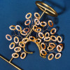 E-6544 1 Pc Left Ear Acrylic Hoop Ear Cuff Gold Plated Wedding Bridal Ear Warp Earrings