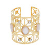 B-1222 Gold Hollow Turquoise Rhinestone Bracelet Arm Cuff For Women Girls Party Jewelry Gift