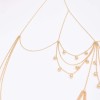 N-7998 Gold Multi-layer Chest Chain Body Chain Bell Tassel Body Jewelry