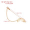 P-0231 Alloy Carved Leaf Women's Broach Tassel Broach Women's Dance Jewelry Gift