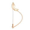 P-0231 Alloy Carved Leaf Women's Broach Tassel Broach Women's Dance Jewelry Gift