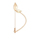 P-0231 Alloy Carved Leaf Women's Broach Tassel Broach Women's Dance Jewelry Gift