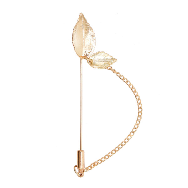 P-0231 Alloy Carved Leaf Women's Broach Tassel Broach Women's Dance Jewelry Gift