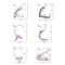 E-6548 1 PC Flower Women Ear Cuff Weddings Bride Alloy Leaves Elegant Clips Earrings