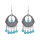 E-6552 Bohemian Traditional Turquoise Beads Tassel Lady Pendant Earrings Suitable for Ladies' Party Jewelry Gifts