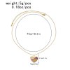 N-7999 Love Pendant Rhinestones Women Necklaces Simple Korean Statement Drop Necklace