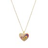 N-7999 Love Pendant Rhinestones Women Necklaces Simple Korean Statement Drop Necklace