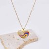 N-7999 Love Pendant Rhinestones Women Necklaces Simple Korean Statement Drop Necklace