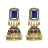 E-6555-BL/PI/WH Vintage Indian Jhumka Earrings Bells Tassel Dangle for Women Girl Vacation Party Jewelry Gift