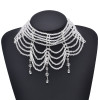 N-8002 Bohemian Style Women's Necklace Statement Crystal Beads Alloy Necklace Jewelry Party Gift