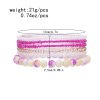 B-1233  6 PC Women Bracelets Bohemian Ethnic Colorful Beads Statement Party Stand Bracelets