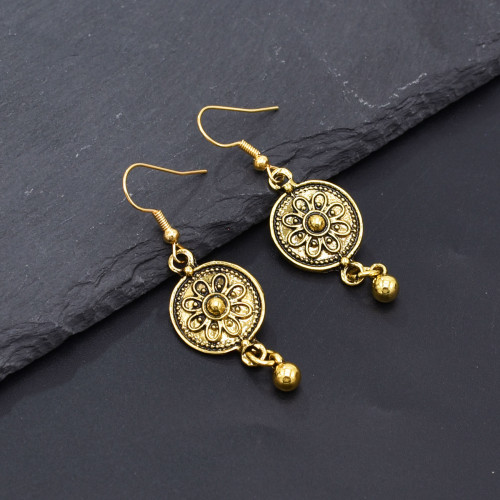 N-8010 Boho Ethnic Vintage Coin Tassel Earrings and Necklace Pendant Coin Chains Jewelry Set for Women Girls Birthday Gift