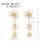 E-6557 Alloy Rhinestone Flower Dangle Petal Tassel Earring for Women Girls Party Jewelry birthday Gift