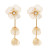 E-6557 Alloy Rhinestone Flower Dangle Petal Tassel Earring for Women Girls Party Jewelry birthday Gift