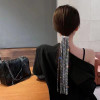 F-1051 Fashion Crystal Headdress Long Crystal Chain Tassel For Bridal Wedding Engagement Hair Accessories Hair Clip Hair Piece
