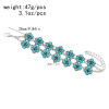 B-1245 Bohemian Nation Vintage Bracelet Flower turquoise Women's Alloy Jewelry Traditional Bracelet Gift