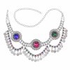 N-7308 * Bohemian Vintage Silver Plated Coin Tassel  Waist Belly Body Chain Dance Jewelry
