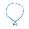 N-8015-BL/CO/RE Bohemian Vintage Necklace Exquisite Pattern Beaded Forehead Pendant Ethnic Choker For Women Girls Birthday Gift
