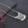 N-6399 bohemian vintage style silver plated moon shape pendant with tassel necklace for women jewelry