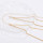 N-8024 Gold Plated Double Chain Body Chain Thin Body Jewelry