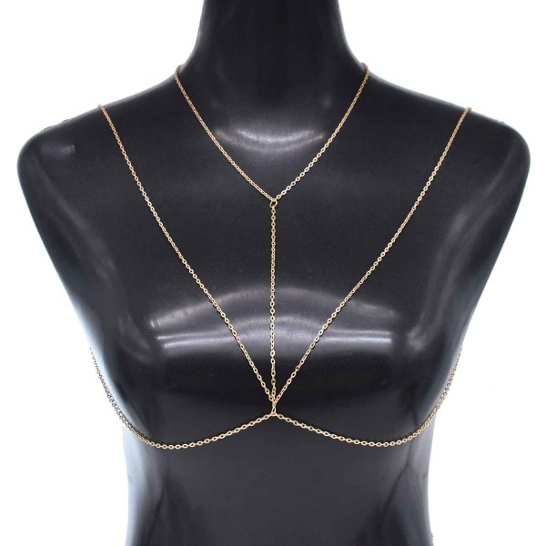 N-8023 Simple Women Body Jewelry Statment Punk Sexy Charms Bust Chains