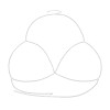 N-8021 Silver Alloy Bra Chest Body Chain Sexy Bikini Night Club Party Beach Jewelry for Women Girls Holiday