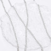 N-8021 Silver Alloy Bra Chest Body Chain Sexy Bikini Night Club Party Beach Jewelry for Women Girls Holiday
