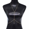 N-8022 Sexy Gold Multi layered Chest Chain Body Chain Tassel Women's Body Jewelry Gift