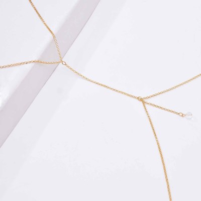 N-8022 Sexy Gold Multi layered Chest Chain Body Chain Tassel Women's Body Jewelry Gift