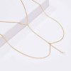 N-8022 Sexy Gold Multi layered Chest Chain Body Chain Tassel Women's Body Jewelry Gift