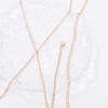 N-8020 Gold Metal Chest Chain Body Chain Sexy Beach Party Body Jewelry