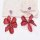 E-6565 Fashion Big Red Acrylic Flower Dangle Earrings Petals Earrings for Women