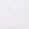 N-8025 Gold Multi-layer Metal Small Round Piece Tassel Chest Chain Body Chain Sexy Beach Dance Party Body Jewelry