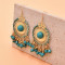 E-6566 Vintage Indian Jhumka Earrings Ethnic Bead Tassel Dangle for Women Girl Vacation Party Festival Jewelry Gift