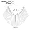N-8026 Long Tassel Women Body Chains For Women Sexy Rhinestones Punk Party Body Jewelry