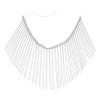 N-8026 Long Tassel Women Body Chains For Women Sexy Rhinestones Punk Party Body Jewelry