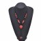 N-8027 Bohemian Vintage Necklace Heart Type Ceramic Beaded Forehead Pendant Ethnic Choker For Women Girls Birthday Gift