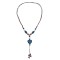 N-8028 Heart shaped Ceramic Pendant Sweater Chain Necklace Tibetan Ethnic Style Statement Necklaces