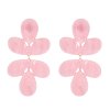 E-6567 Big Acrylic Flower Drop Earrings For Women Exaggerated Elegant Earrings
