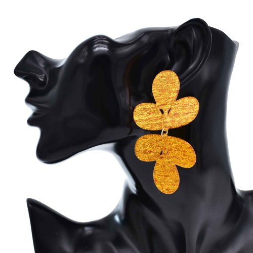 E-6567 Big Acrylic Flower Drop Earrings For Women Exaggerated Elegant Earrings
