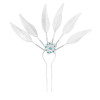 F-1056-G/F-1056-S Alloy Ethnic Leaves Hair Stick Rhinestone Flower Shape Women's Hairpin Decoration Jewelry Hair Accessories Gift