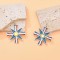 E-6571  Colorful Pentagram Pendant Earrings for Women