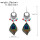 E-6568  Bohemian Traditional Turquoise Beads Tassel Lady Pendant Earrings Ladies' Party Jewelry