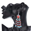 E-6569 Bead Tassel Women Drop Earrings Charms Tibetan Ethnic Statement Earrings