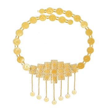 N-8036 Bohemian Coin Tassel Metal Waist Chain Bohemian Summer Party Body Chain for Women Girls Accessories