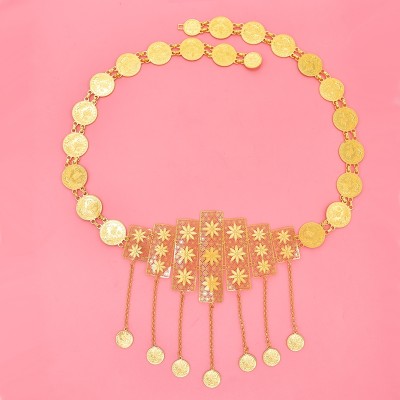 N-8036 Bohemian Coin Tassel Metal Waist Chain Bohemian Summer Party Body Chain for Women Girls Accessories