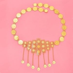 N-8036 Bohemian Coin Tassel Metal Waist Chain Bohemian Summer Party Body Chain for Women Girls Accessories