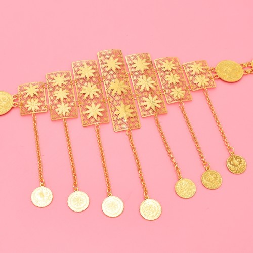 N-8036 Bohemian Coin Tassel Metal Waist Chain Bohemian Summer Party Body Chain for Women Girls Accessories