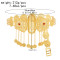 N-8034 Vintage Gold Coin Tassel Metal Belly Belt Rhinestone Water Drop Waist Chain for Women Girls Dancing Party Jewelry Decoration